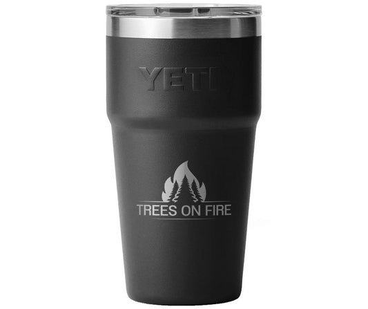 Trees on Fire YETI Tumblers – Black, 20 oz
